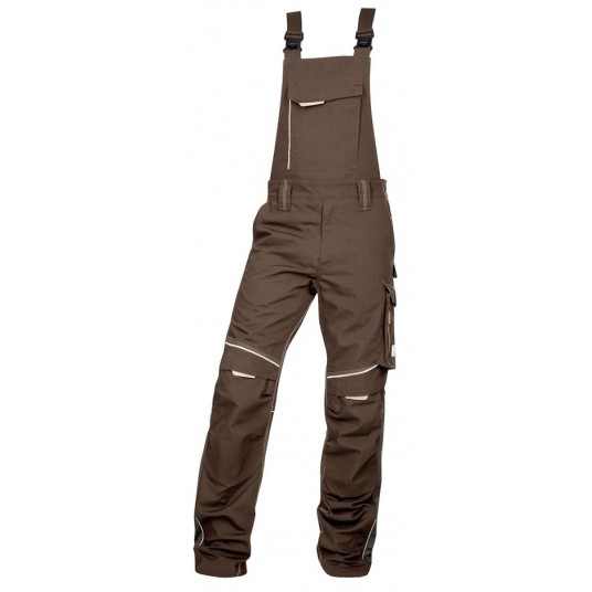 Spodnie ogrodniczki URBAN+ - brązowy - M - 170-175cm -zdjęcie numer 1