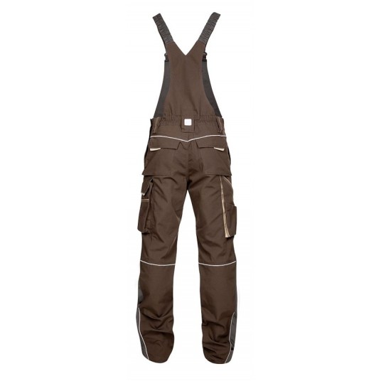 Spodnie ogrodniczki URBAN+ - brązowy - M - 170-175cm -zdjęcie numer 2