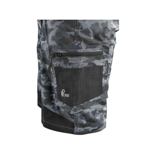 Szorty CXS SOLIS FLEX męskie - camo-czarny
