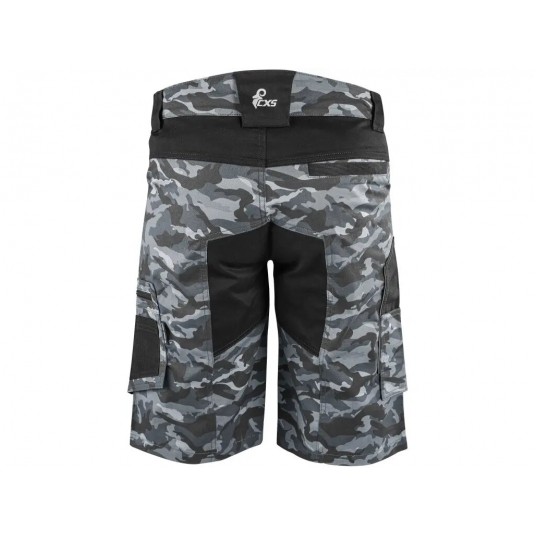 Szorty CXS SOLIS FLEX męskie - camo-czarny
