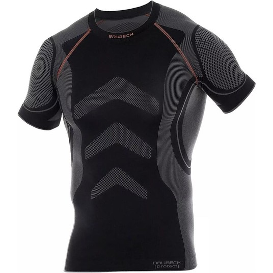T-Shirt męski BRUBECK PROTECT - czarny -zdjęcie numer 1