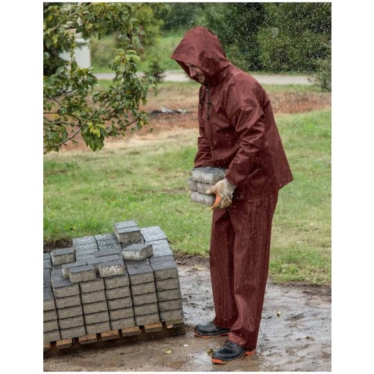 Ubranie wodoochronne PROS Model 101/001 - bordowy -zdjęcie numer 8