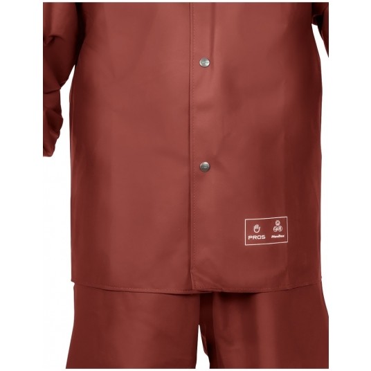 Ubranie wodoochronne PROS Model 101/001 - bordowy -zdjęcie numer 6