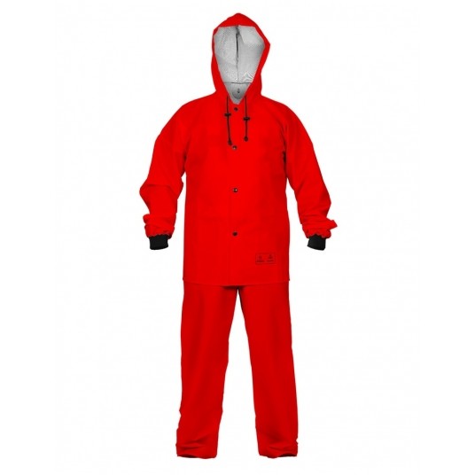 Ubranie wodoochronne PROS Model 101/001 - czerwony -zdjęcie numer 1