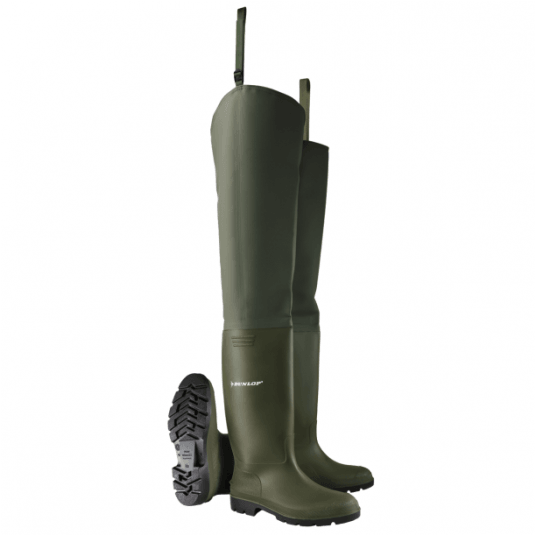 Wodery DUNLOP Pricemastor Thigh Wader - zielony-czarny
