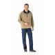 Bluza polarowa PLANAM RELAX - camel/granatowy