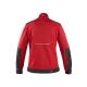 Bluza robocza CXS SOLIS FLEX damska - czerwony-czarny -zdjęcie numer 2