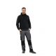 Bluza rozpinana z kapturem PLANAM Outdoor Match - czarny