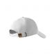 Czapka unisex Malfini 6P 305 nastawialna - biały