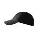Czapka unisex Malfini 6P 305 nastawialna - czarny