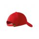 Czapka unisex Malfini 6P 305 nastawialna - czerwony
