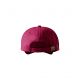 Czapka unisex Malfini 6P 305 nastawialna - garnet