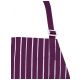 Fartuch PROS 202 w paski - bordowy