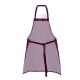 Fartuch PROS 202 w paski - bordowy
