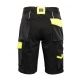 Krótkie spodenki SEVEN KINGS RIVAL - czarny-żółty -zdjęcie numer 4