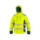 Kurtka ostrzegawcza softshell CXS BEDFORD WINTER zimowa męska - żółto-petrol
