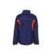 Kurtka softshell PLANAM BASALT NEON - granatowy/pomarańczowy