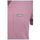 MYNTS V-Neck Pocket Genius – Scrub Top Women WMT001 Rose Water -zdjęcie numer 14