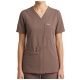 MYNTS V-Neck Pocket Genius – Scrub Top Women WMT001 Sahara Mokka -zdjęcie numer 2