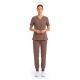 MYNTS V-Neck Pocket Genius – Scrub Top Women WMT001 Sahara Mokka -zdjęcie numer 3