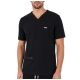 MYNTS V-Neck Pocket Genius - ScrubTop Men MMT003 Black -zdjęcie numer 2