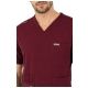 MYNTS V-Neck Pocket Genius - ScrubTop Men MMT003 Burgundy -zdjęcie numer 2