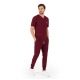 MYNTS V-Neck Pocket Genius - ScrubTop Men MMT003 Burgundy -zdjęcie numer 3