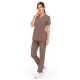 MYNTS V-Neck Two Pockets – Scrub Top Women WMT002 Sahara Mokka -zdjęcie numer 3