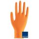 Rękawice nitrylowe warsztatowe THOR Power Grip (50 szt.) - orange