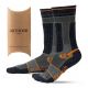 Skarpety Merino 3Kamido OUTDOOR - szaro-pomarańczowy