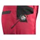 Spodnie do pasa CXS SOLIS FLEX - czerwony-czarny