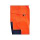 Spodnie ogrodniczki CXS NORWICH męskie ostrzegawcze - pomarańczowo-niebieski