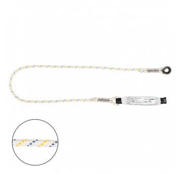 Amortyzator bezpieczeństwa z linką i zatrzaśnikami AZ003, AZ023 BW100SCF-LB101 - 1.5 m