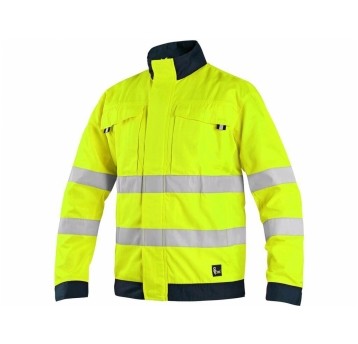 Bluza CXS HALIFAX męska ostrzeg. z siatką - żółto-niebieski