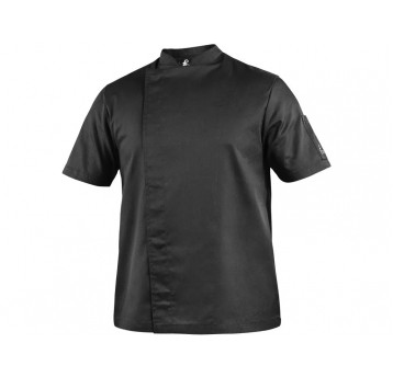 Bluza kucharska męska krótki rękaw Rondon CXS CHEWLINE W-S - czarny