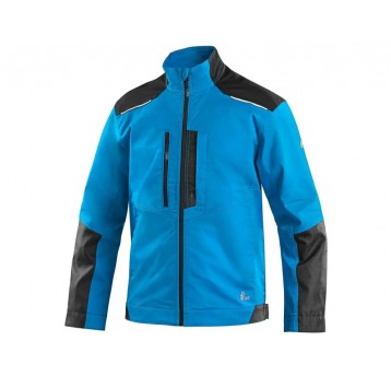 Bluza męska CXS SOLIS FLEX - niebieski-czarny