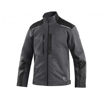 Bluza męska CXS SOLIS FLEX - szary-czarny