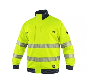 Bluza ostrzegawcza CXS HALIFAX męskie - żółty-niebieski