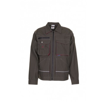 Bluza PLANAM BASALT - oliwkowy/czerwony