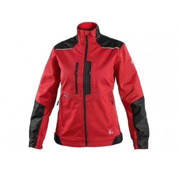 Bluza robocza CXS SOLIS FLEX damska - czerwony-czarny