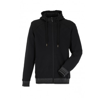 Bluza rozpinana z kapturem PLANAM Outdoor Match - czarny
