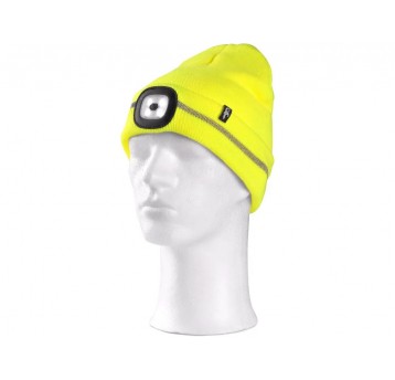 Czapka CXS TYNAN z lampką LED fluożółta