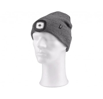 Czapka CXS TYNAN z lampką LED szara