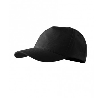 Czapka unisex Malfini 5P 307 nastawialna - czarny