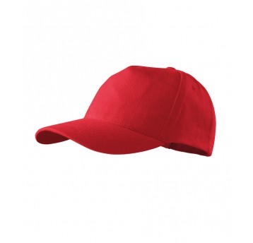 Czapka unisex Malfini 5P 307 nastawialna - czerwony
