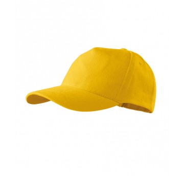 Czapka unisex Malfini 5P 307 nastawialna - żółty
