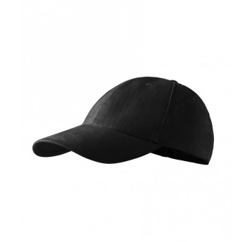 Czapka unisex Malfini 6P 305 nastawialna - czarny