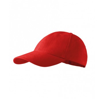 Czapka unisex Malfini 6P 305 nastawialna - czerwony