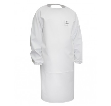 Fartuch z rękawami PROS model 121- biały - 120/100