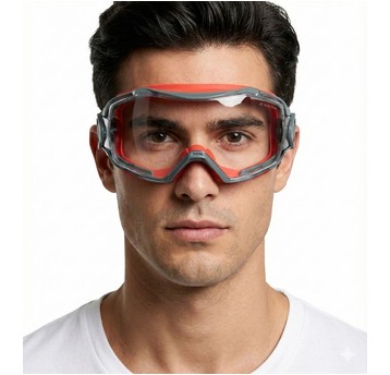 Gogle ochronne 3M GoggleGear GG6001SGAF-RED - czerwony